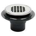 Oatey Shower Drain, ABS, Black, For 2 in, 3 in Pipes 42261